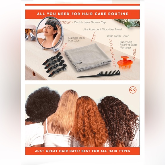 NIB📦 Curl Factory 8Pcs Hair👩🏻🦱👱♀️👩🏽🦱👵🏽🙎🏿♀️👩🏼🦰Care Kit - Picture 9 of 9